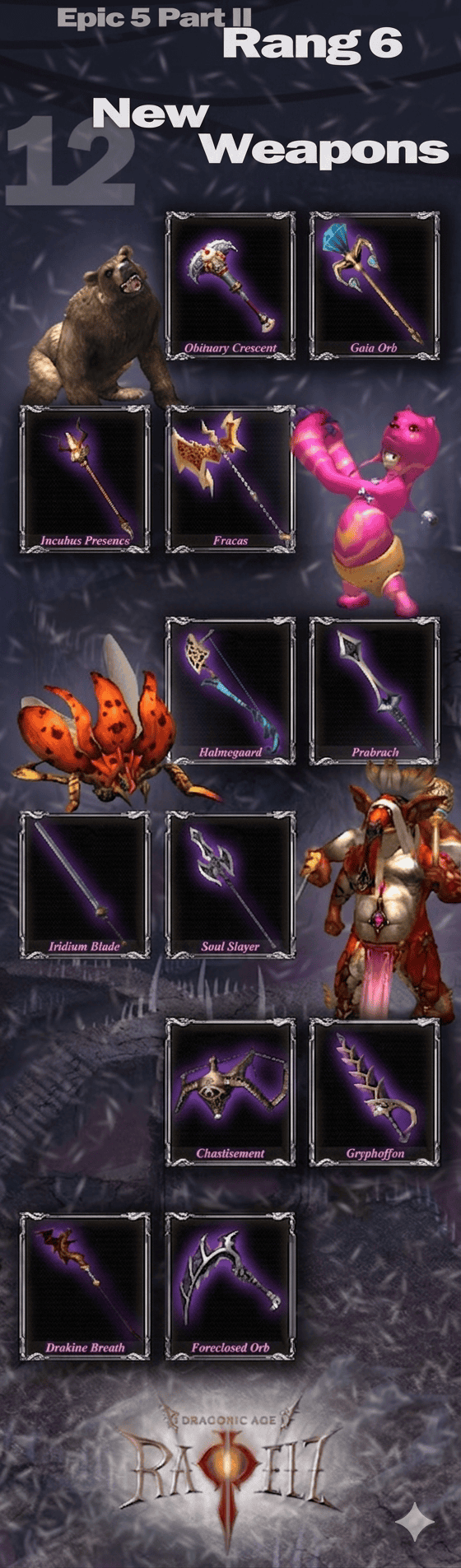 Rappelz Epic 5.2 new weapons overview 2008