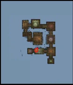 Stage 4 Underground Base map snapshot with Medusa reference marker