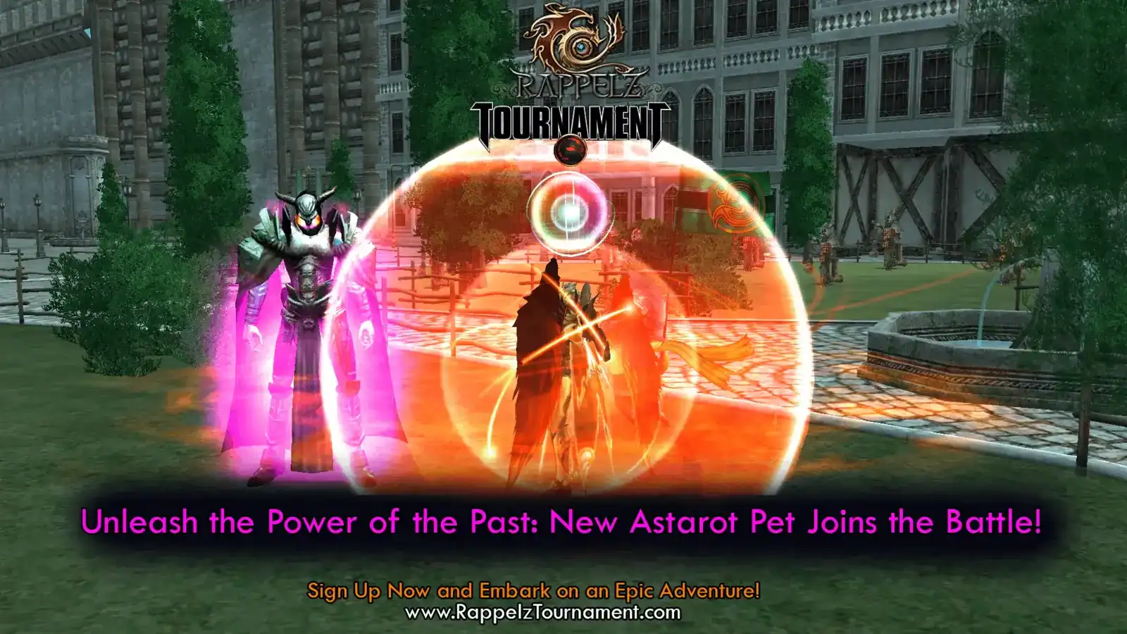 Rappelz Astarot pet with glowing pink aura effect