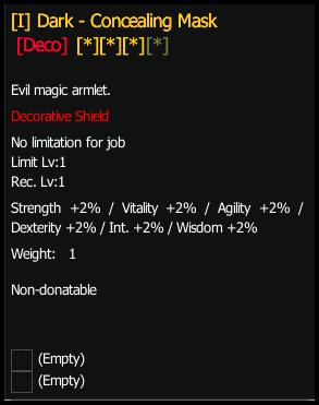 Deco Dark 1H Magic Shield stats preview