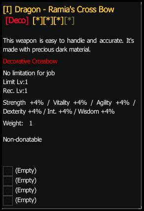 Deco Dragon 2H Crossbow stats preview