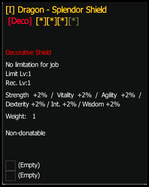 Deco Dragon Splendor Shield (1H) stats preview