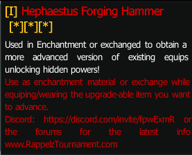 Hephaestus Forging Hammer stats preview