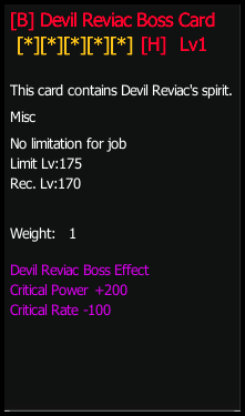 Devil Reviac stats preview