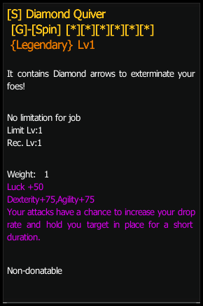Diamond Quiver stats preview