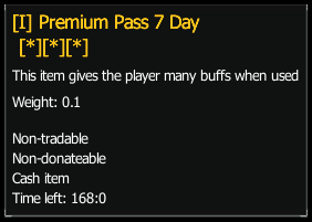 Premium Pass — 7 Days stats preview